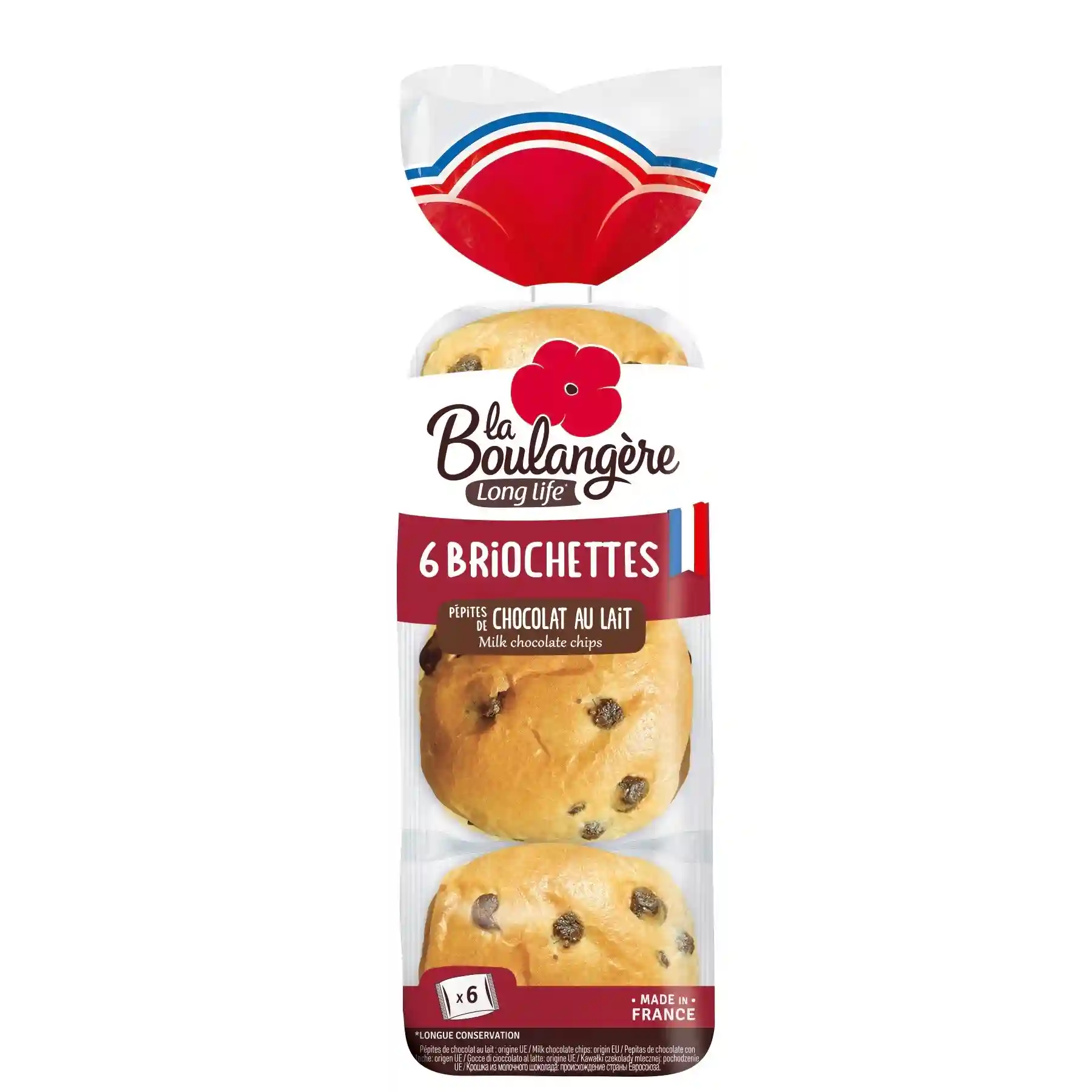 La Boulangère briochettes aux Petits Carrés de Chocolat
