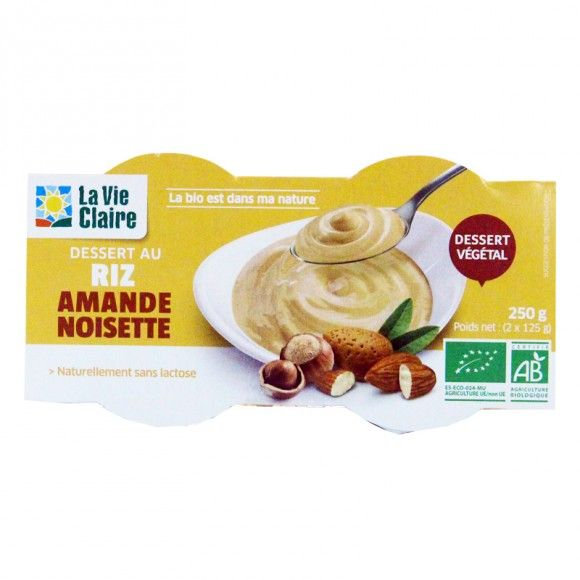 Dessert au Riz Amande et Noisette