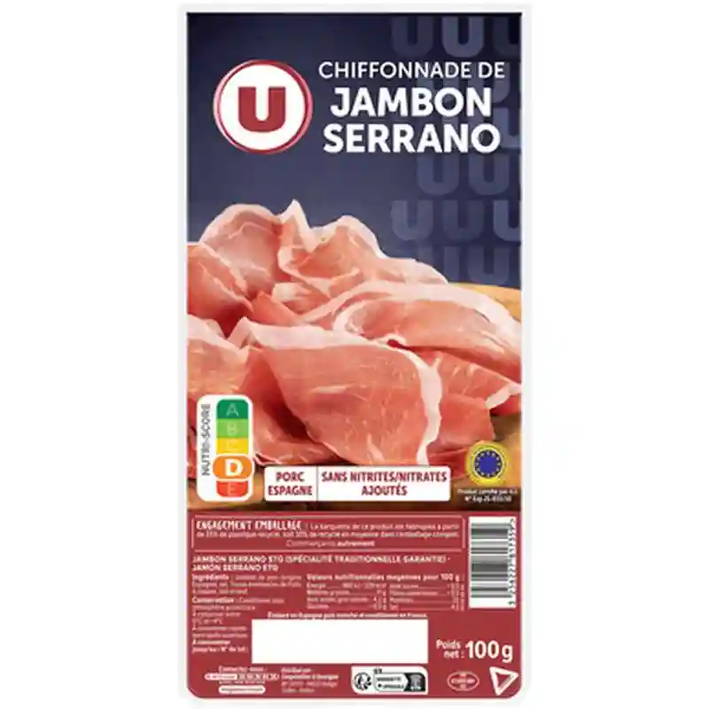 Chiffonnade of Serrano Ham U