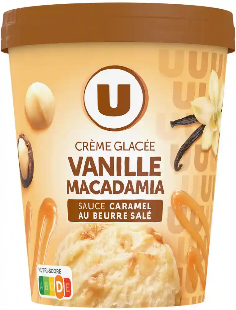 Vanilla macadamia ice cream U 