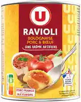Ravioli bolognaise boeuf et porc U 