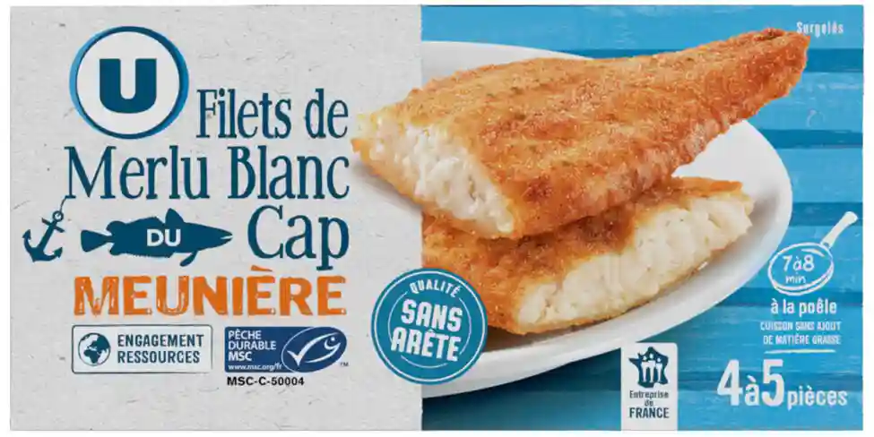 Fillets of white hake meunière U