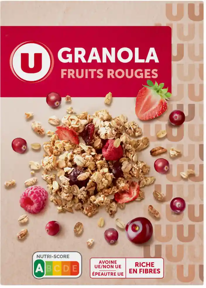 Granola céréales aux fruits rouges U