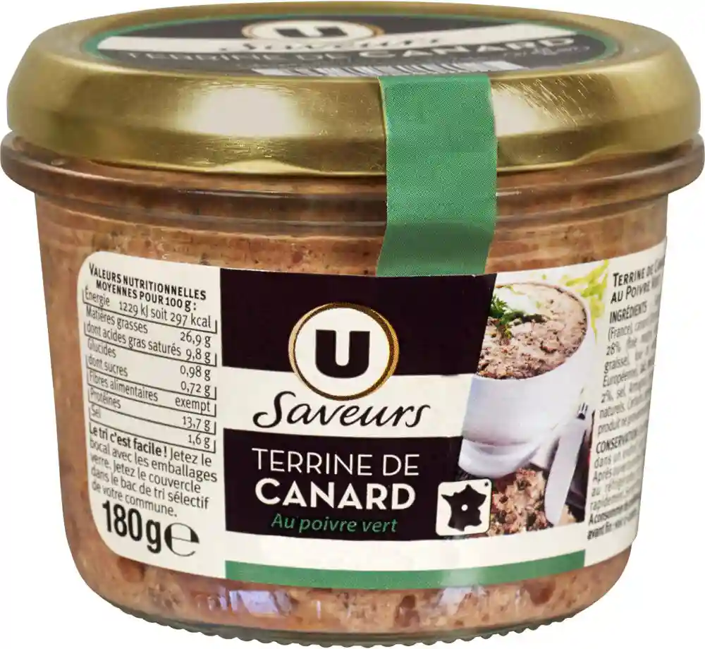 Duck terrine with green pepper U