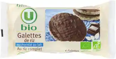 Galettes de riz complet au chocolat au lait U