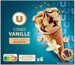 Vanilla ice cream cones U