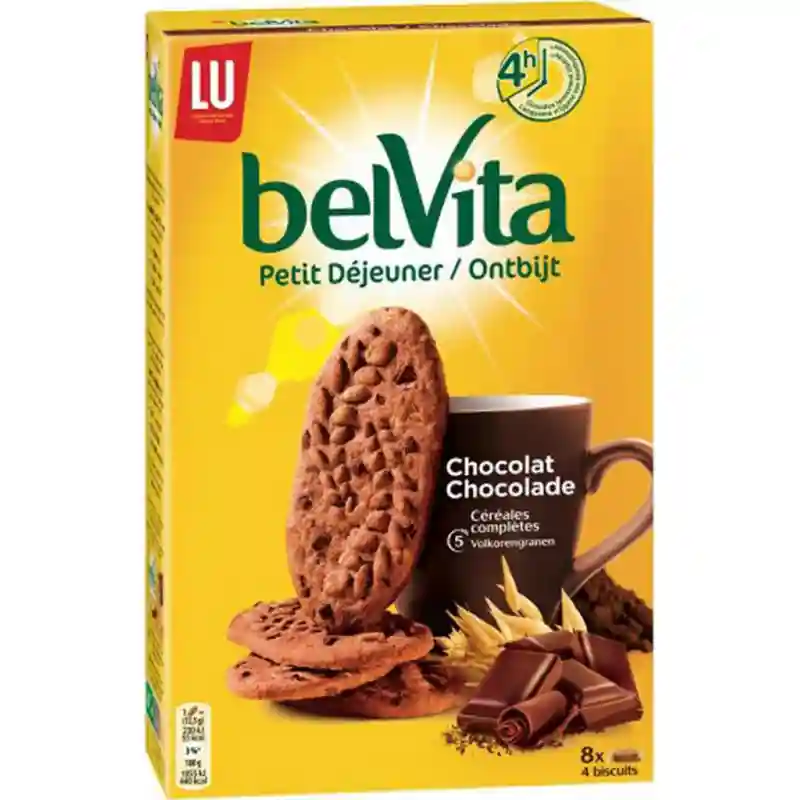 LU BelVita Petit Déjeuner Chocolat 5 Céréales Complètes 