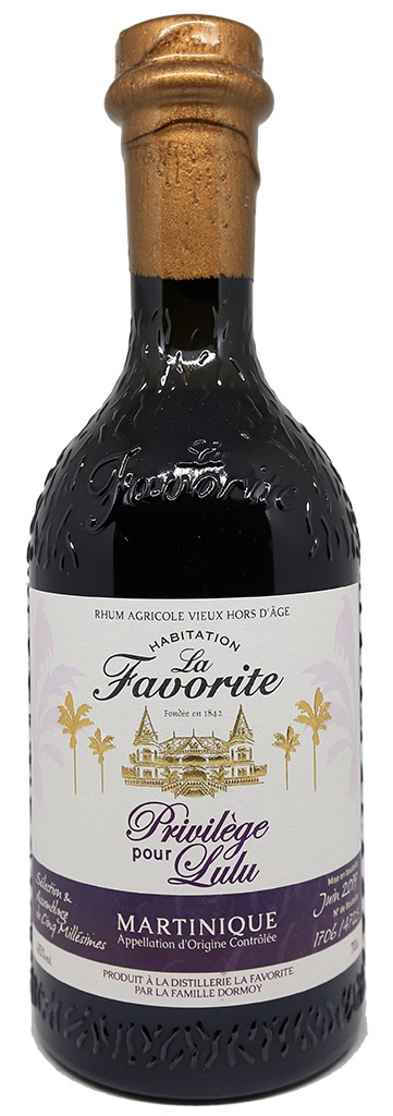 La favorite, rhum agricole martinique, privilege pour lulu, 45% - 70cl 