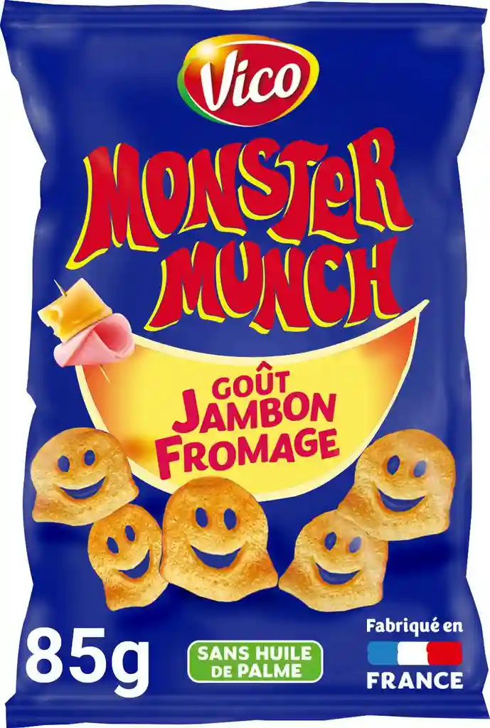 Monster Munch goût Jambon Fromage Vico