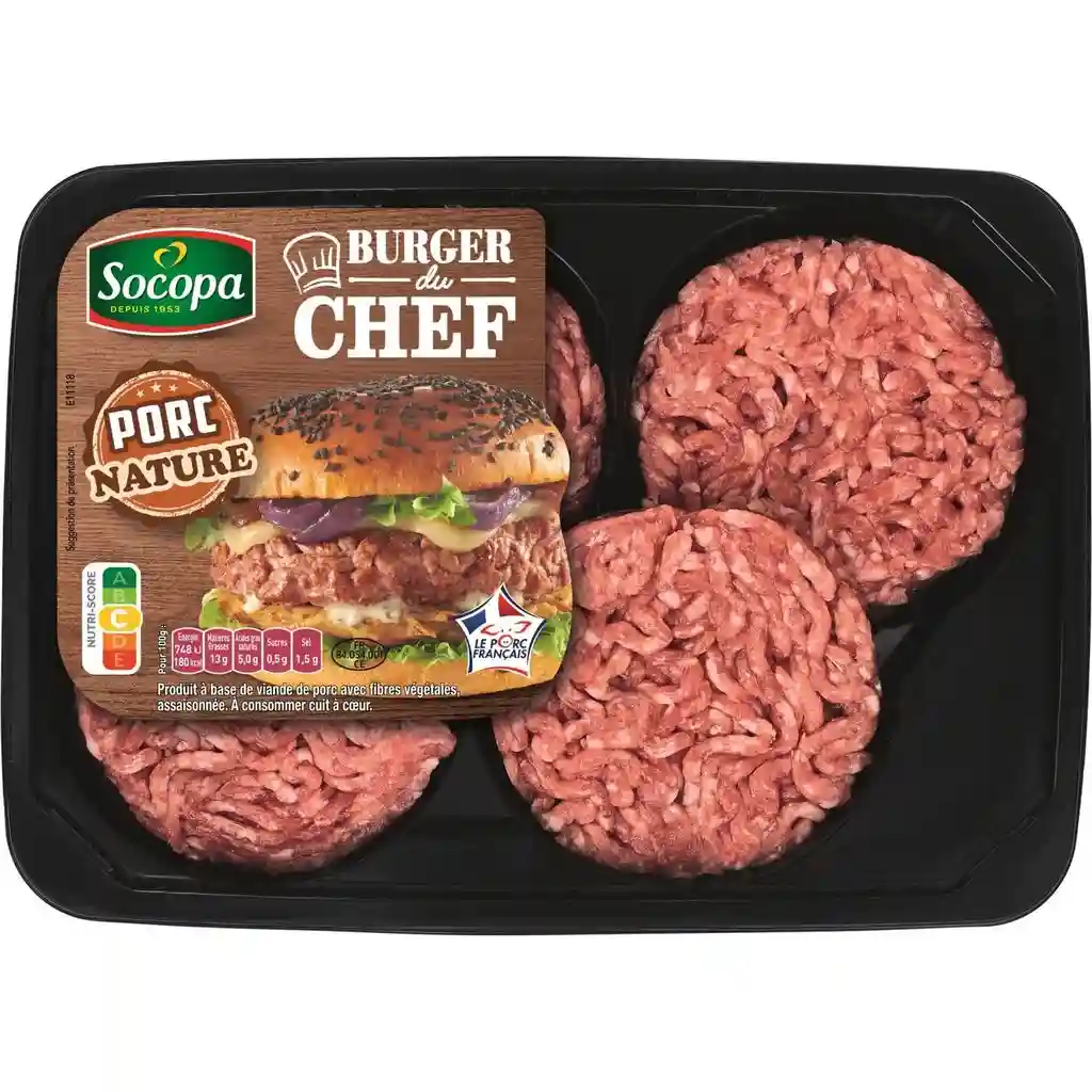 Socopa Pork meat for burgers
